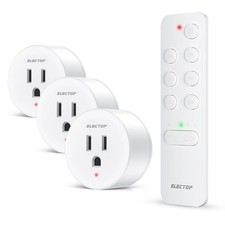Remote Control Outlet, 15A/1500W Wireless Outlet Power Switch with Countdown ...