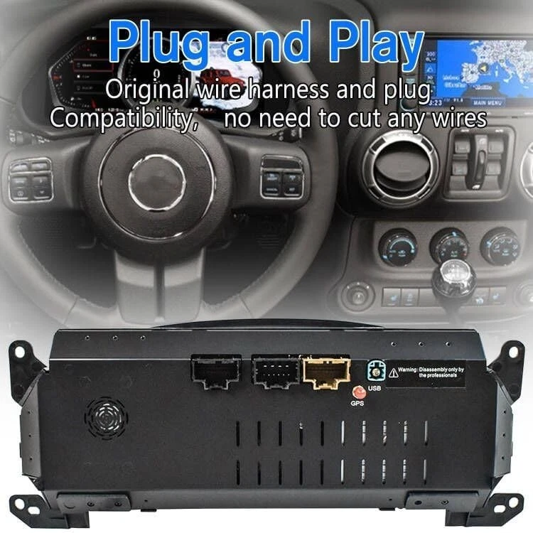 For Jeep Wrangler JK 2011-2018 LCD Car Instrument Cluster 12.3 Inch Dashboard Foto 3 de 4