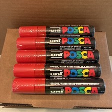Qty of 5 Mitsubishi uni Posca Paint Pens Mark...