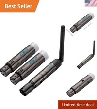 3-Piece Wireless DMX Controller Set  1000ft Range, No Delay, 7 Group Control