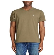 Polo Ralph Lauren Men's S Green Classic Fit SS V-Neck Cotton Tee, V04
