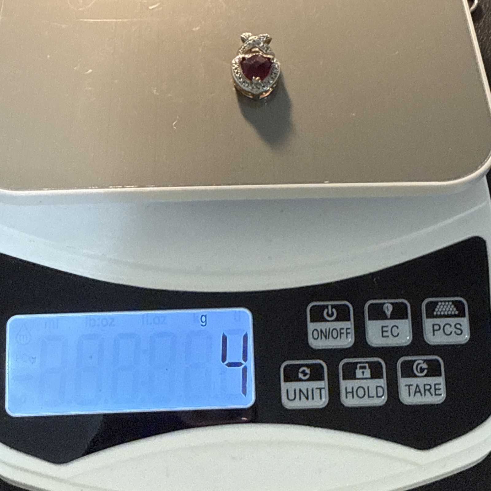 Sterling Silver, Ruby Pendant ￼ - image 4