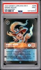 2024 DISNEY LORCANA EN 4-URSULA'S RETURN MINNIE MOUSE - MUSKETEER CHAMPION PSA 9
