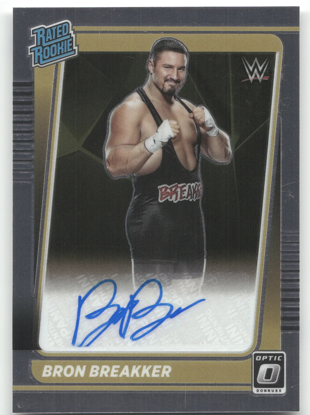 2022 Panini Chronicles Donruss Optic Rated Rookie Autograph Bron Breakker #BBK