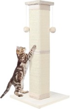 Cat Scratching Post 33 Inch Nature Sisal Cat Scratch Post Indoor Cats Large Cat