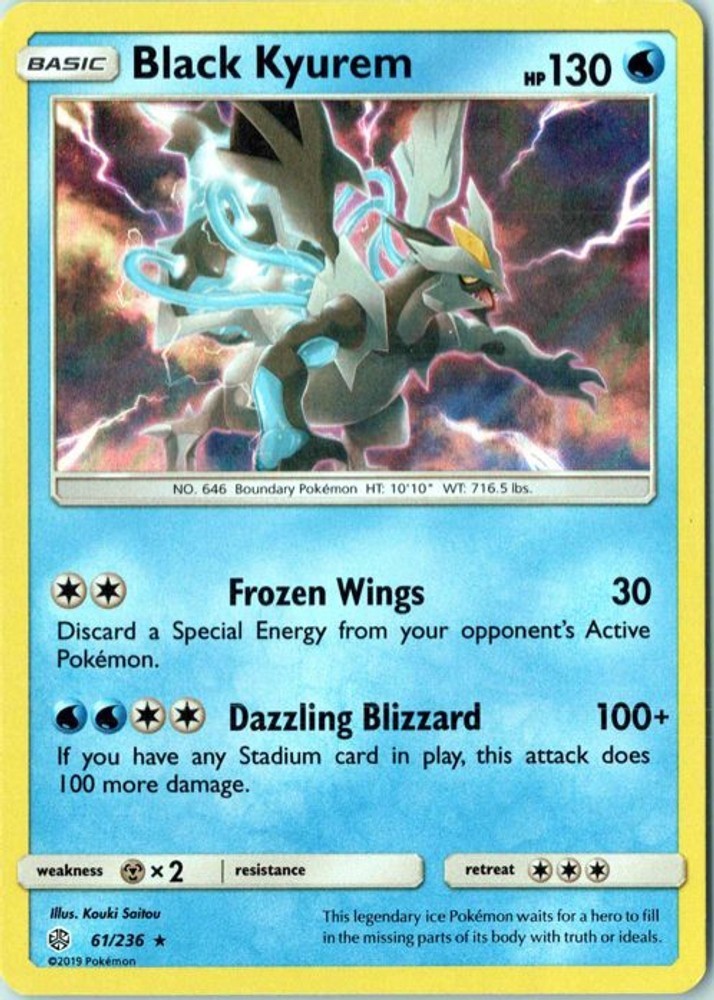 Black Kyurem 61/236 Holofoil SM - Cosmic Eclipse - NM