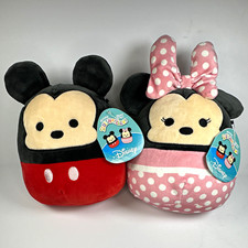 Kellytoy Disney Squishmallows Mickey Mouse Minnie Mouse Plush Set 2021