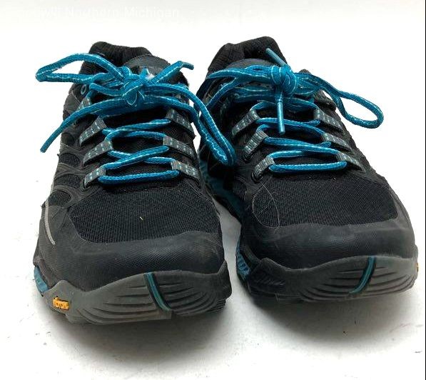 Merrell Black/Blue Solid Trail Running Shoes Athl… - image 1