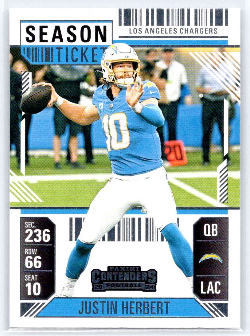 2024 Panini Contenders #55 Justin Herbert