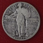 1927-S Standing Liberty US SIlver Quarter