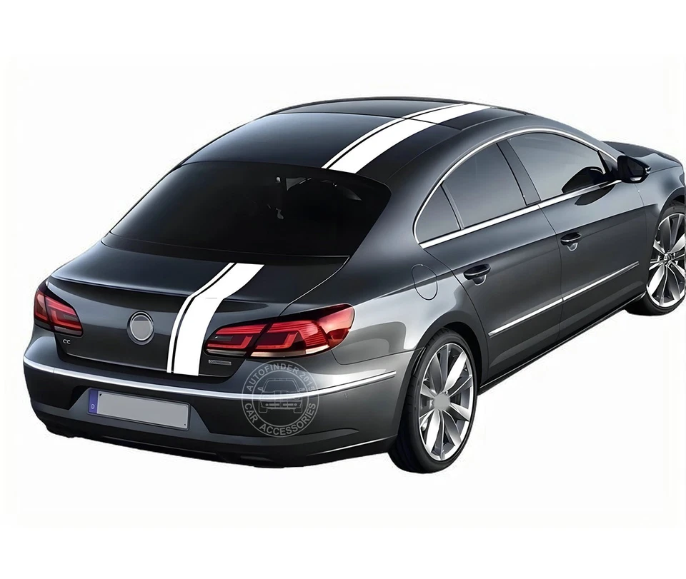 Calcomanía adhesiva gráfica rayas techo capó trasero carreras para Volkswagen Passat CC Foto 3 de 4