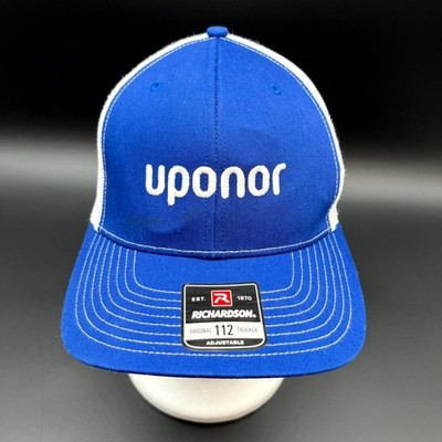 Uponor Hat Richardson 112 Mens Blue Trucker Cap White Mesh Snapback Adjustable