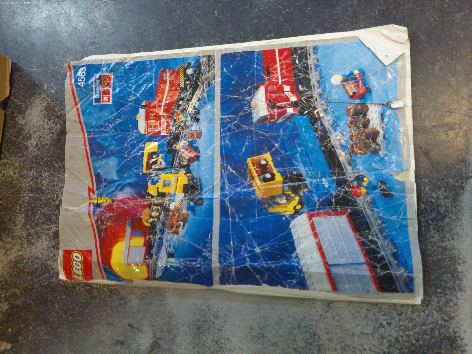 LEGO LOAD N HAUL RAILROAD 1991 CLASSIC CITY TRAIN #4563 MANUAL ONLY NOT MINT