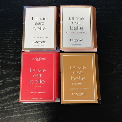 Lancôme La Vie Est Belle 4pc Perfume Sample Set Women s EDP 1.2ml Each