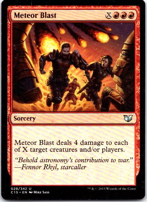 Meteor Blast 28 Uncommon Commander 2015 Magic: The Gathering Near Mint