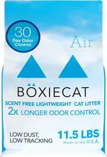 Boxiecat Unscented 30 Day Natural Odor Control Cat Litter, 11.5lb, Pack of 2