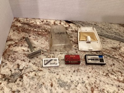 Wilkinson Sword Vintage twist razor Gillette slim blades box