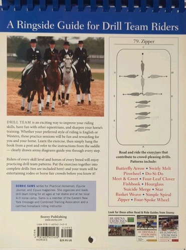 101 Drill Team Exercises for Horse & Rider by Debbie Sams (Spiral Paperback) VG - Foto 5 di 7