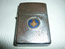 Vintage 1937 1950 ZIPPO Secret Society Freemason Round Badge Collectible