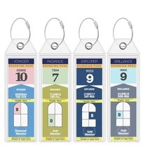4Pack Cruise Luggage Tag Holder, Waterproof Luggage Label Holders Clear Tags