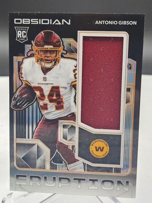2020 Obsidian Rookie Eruption Electric Etch Orange #39/75 Antonio Gibson RC