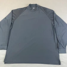 FootJoy Shirt Mens XXL Black Baselayer Long Sleeve Golf Mock Neck Stretch