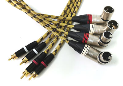 13 1/12x4 11/12ft Pro Neutrik Xlr-Cinch-Kabel for Revox C270 Studer A807 B67