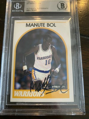 manute bol autograph