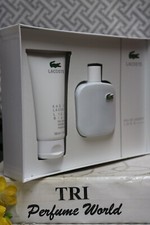 Lacoste Eau de Lacoste L. 12. 12 Blanc EDT Men Spray 3.3 oz. Shower Gel 5 oz.