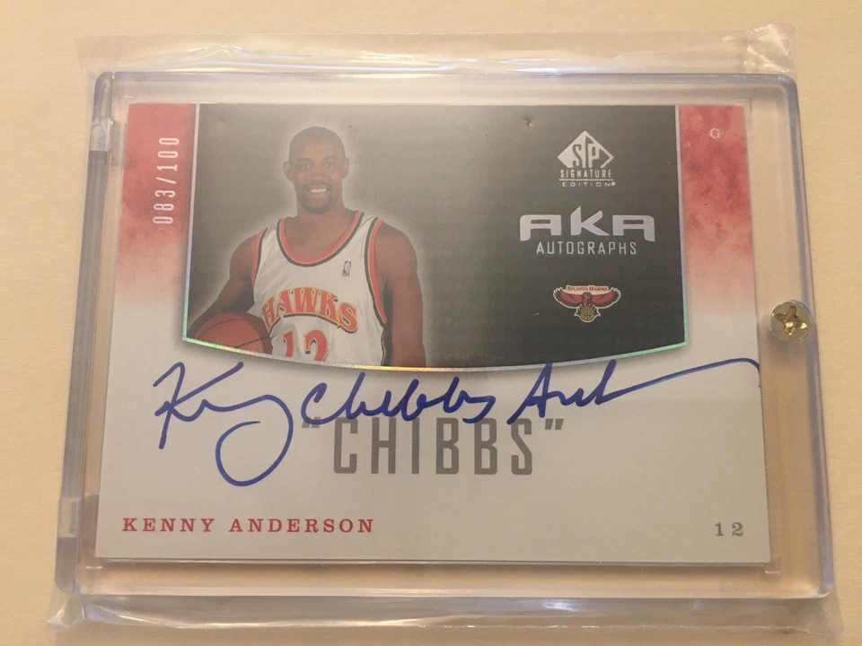 2005 UD AKA Autographs Kenny “Chibbs” Anderson Certified Auto - Image 2 of 4