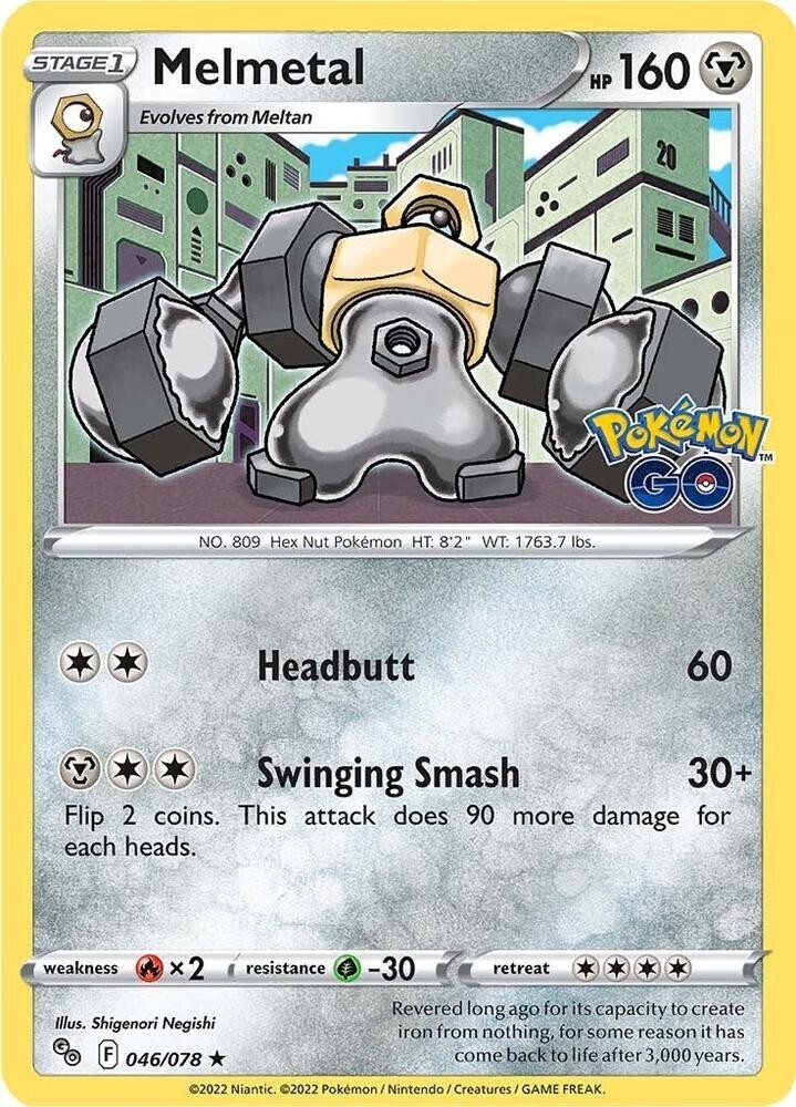Melmetal - Pokemon GO 046/078 - Pokemon TCG - LP - Holo Rare