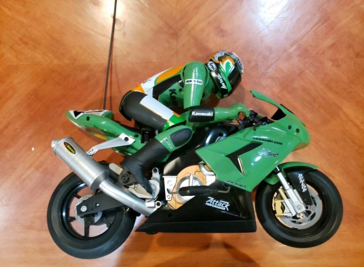 nikko Rare Vintage Nikko Kawasaki Ninja RC 1:5 Scale Motorcycle