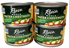 Reese Whole Water Chestnuts 5 oz ( 4 Cans )