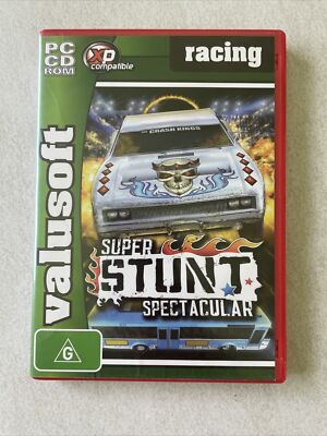 SUPER STUNT SPECTACULAR Retro Car Game Vtg MONSTER TRUCK Game MOTOCROSS Game PC