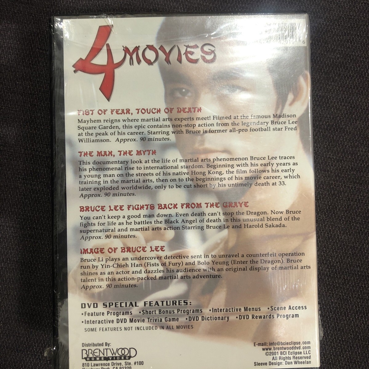 Tribute to Bruce Lee - 4 Movie Set (DVD, 2001, 2-Disc Set
