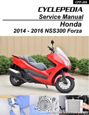 2014-2016 Honda NSS300 Forza Cyclepedia Scooter Service Repair Manual CPP-288