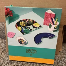 Tabitha Brown 3 Piece Set of Nesting Trays "HELLO THERE" Target Office Decor NEW