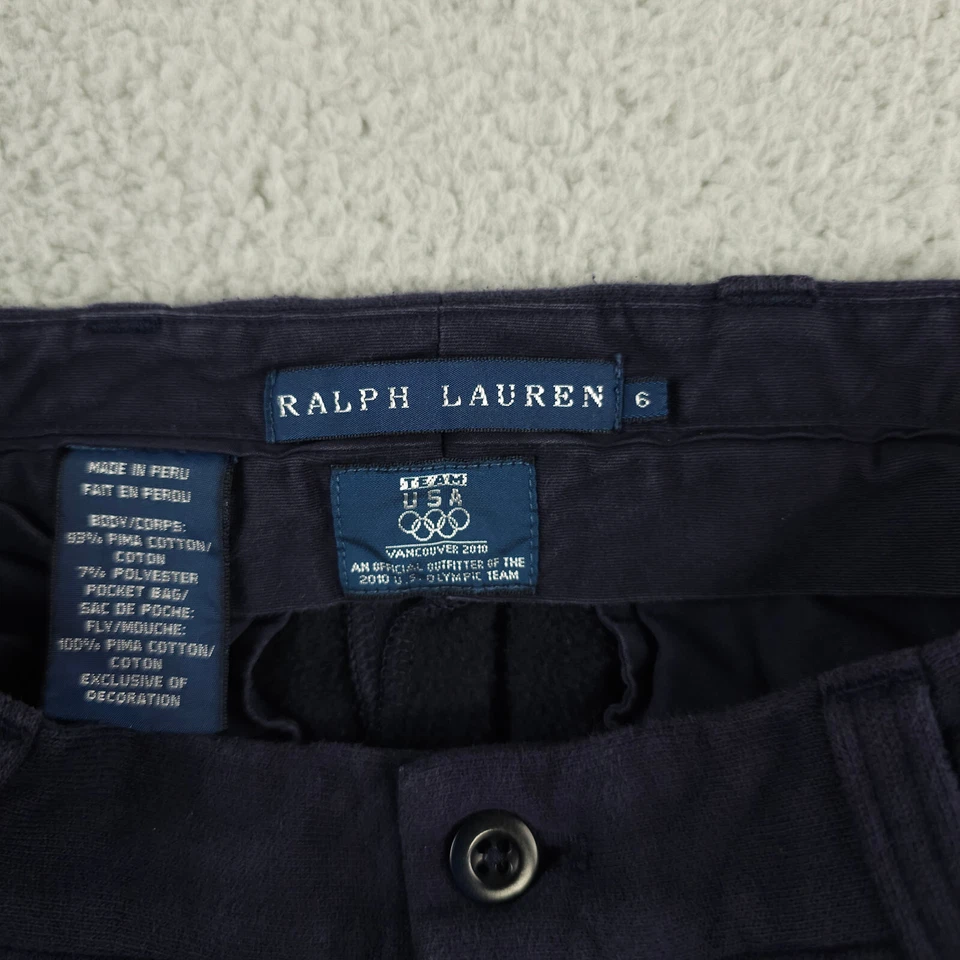 Pantalones Ralph Lauren Team USA para mujer 6 azules Vancouver 2010 Juegos Olímpicos tejidos polar Foto 3 de 4