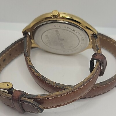 Michael Kors MK2256 Women Brown Leather Analog Champagne  display picture 2