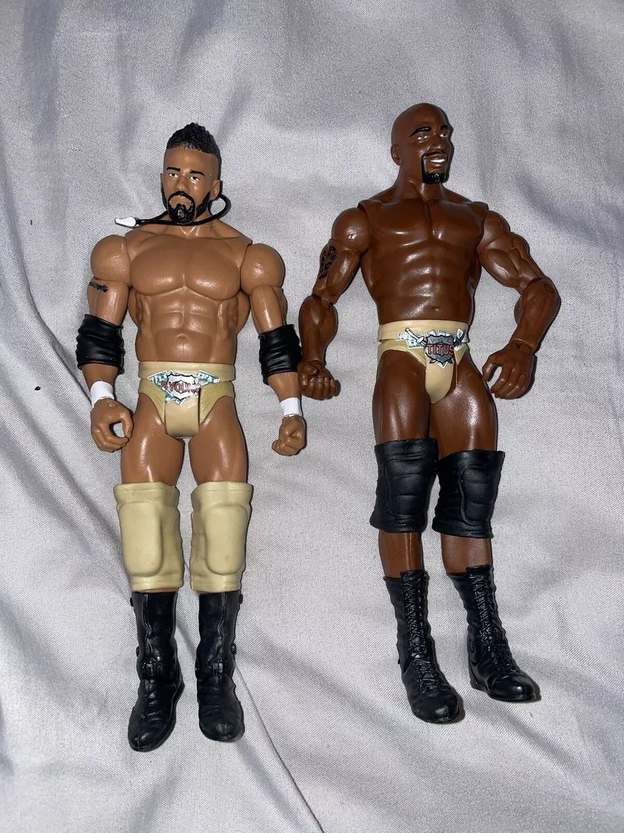 WWE USED Darren Young Titus O Neil Mattel Basic Figures 39 Prime Time Players