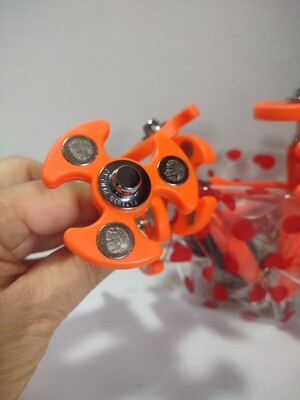 FIDGET SPINNER RETRACTABLE PENS orange /black ink/