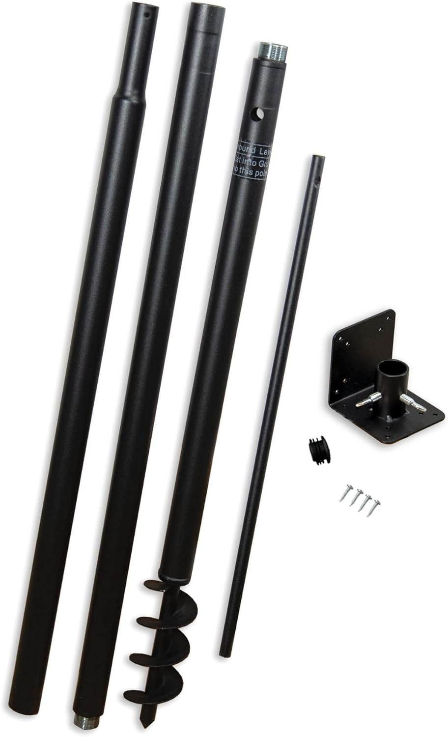 Universal Mounting Pole Kit for Post-Mounted Bird Houses and Feeders