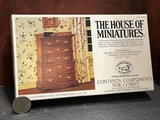 Dollhouse Miniature HOM Chippendale Chest on Chest KIT 1:12 one inch scale E241
