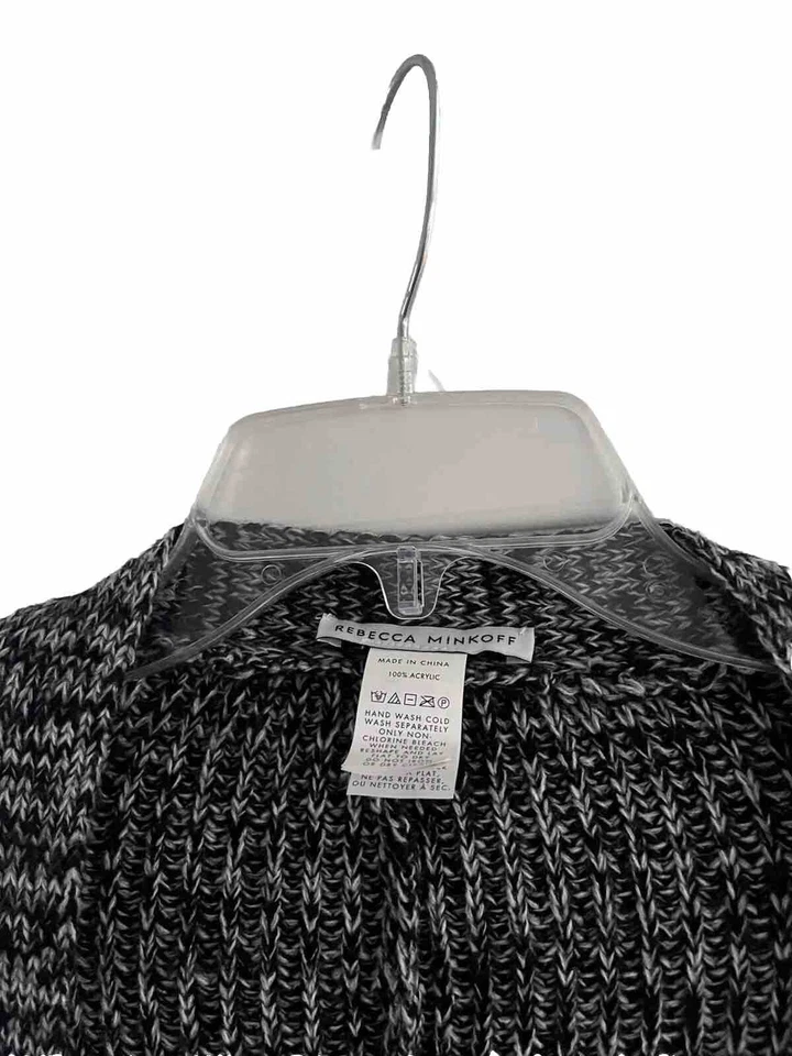 Rebecca Minkoff Wrap Shawl One Size, Salt &Pepper, soft and plush knit fabric - Image 3 of 3