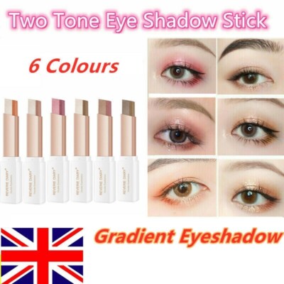 Two Tone Gradient Eyeshadow Stick Waterproof Natural Double Colour Glitter Pen