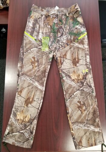 UA Under Armour Realtree camouflage contrôle des parfums pantalon de chasse en polaire pour hommes ColdGear - Photo 1 sur 8