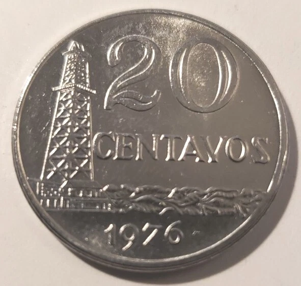 Item # C-36 / Brazil Coin 20 centavos 1976 Circulated  - Image 2 of 2