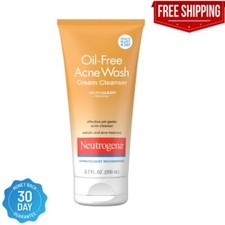 Neutrogena Oil-Free Acne Face Wash Cream, Face Cleanser, 6.7 Fl. Oz