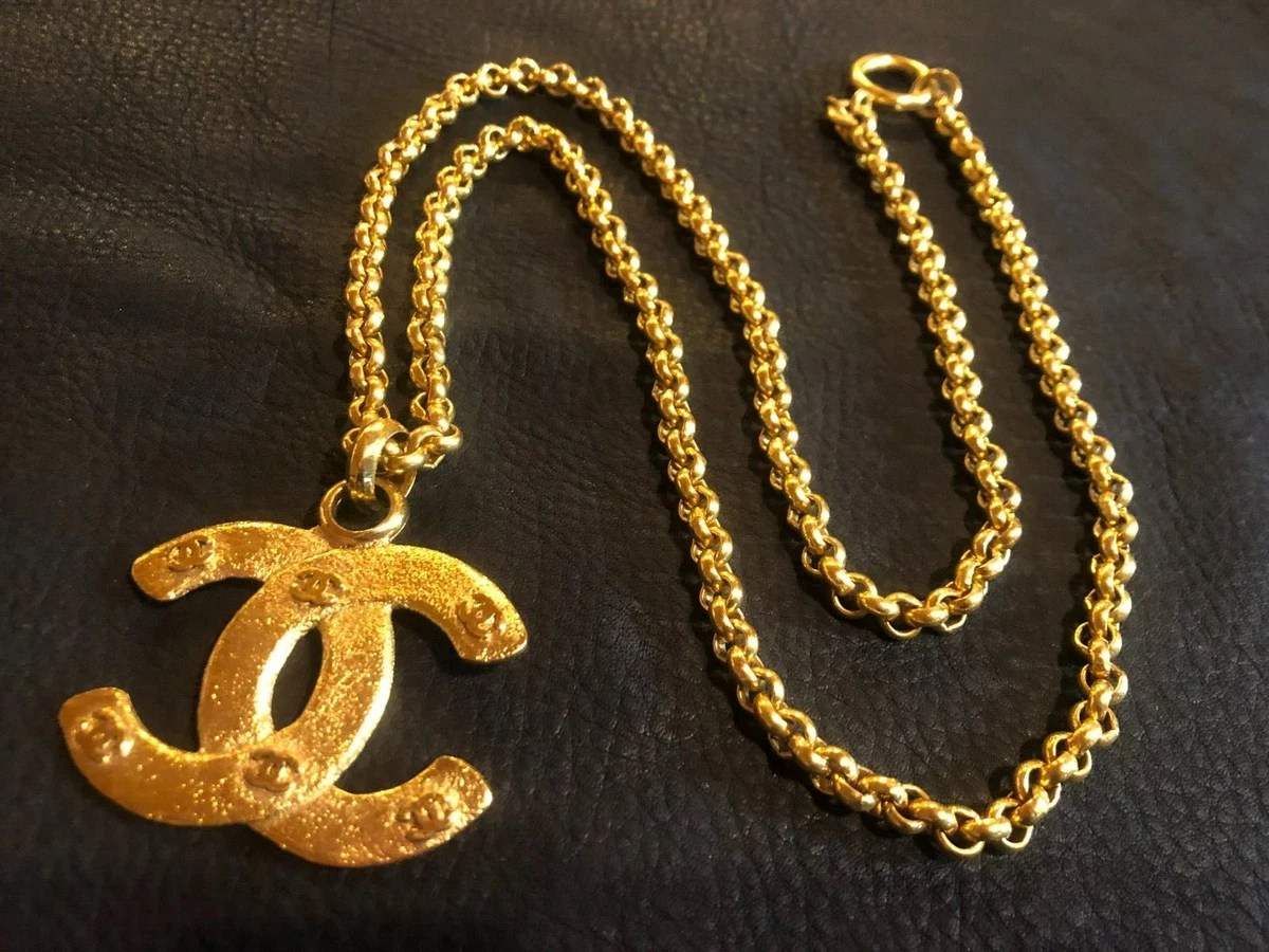 Chanel Necklace Coco Mark Gold Color, Women's Men's