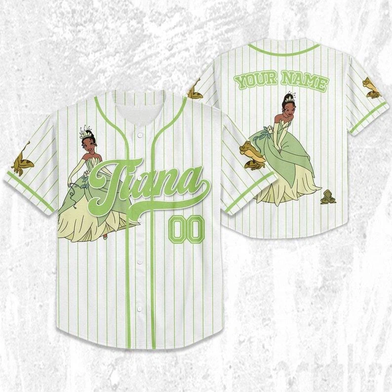 Custom Disney Princess Tiana Princess and the Frog Simple Jersey